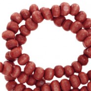 Wooden beads round 8mm Port red